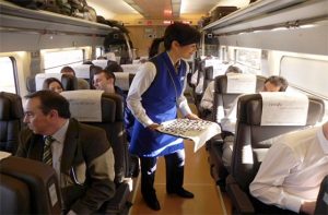 Servicio a bordo en Renfe