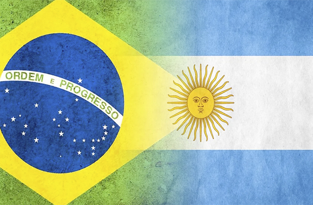 Brasil y Argentina, países vecinos