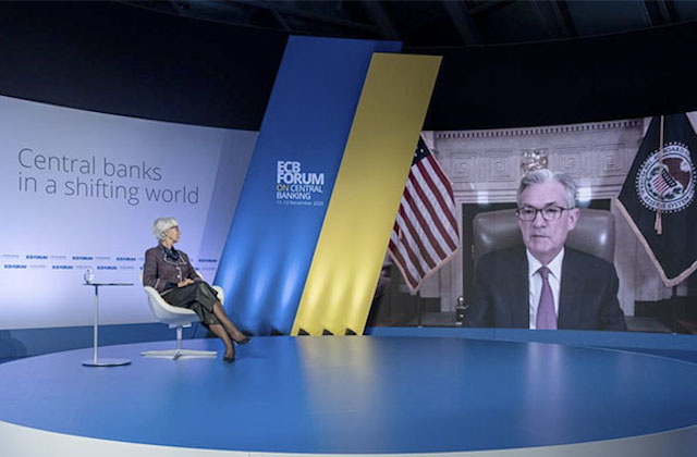Los presidentes del los bancos centrales de Europa y EEUU