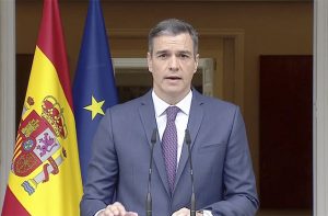 Anuncio de eleeciones anticipadas en España