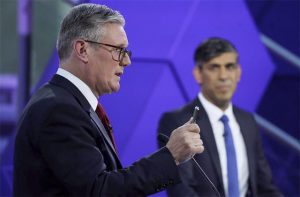 Los candidatos británicos a las elecciones generales de 2024, el Conservador Rishi Sunak , y el Laborista, Keir Starmer