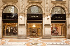 Tienda de Prada en la Galeríade Vittore Emmanuel en Milán