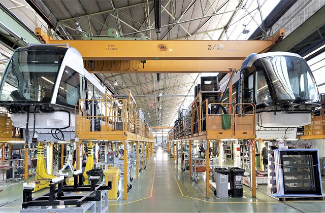 Instalaciones de CAF en su sede de Beasain. Instalaciones de CAF en su sede de Beasain