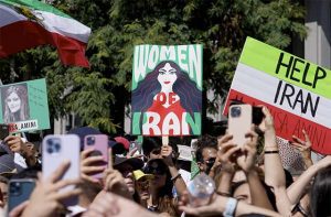 Protestas por las calles de Iran a principios de 2026